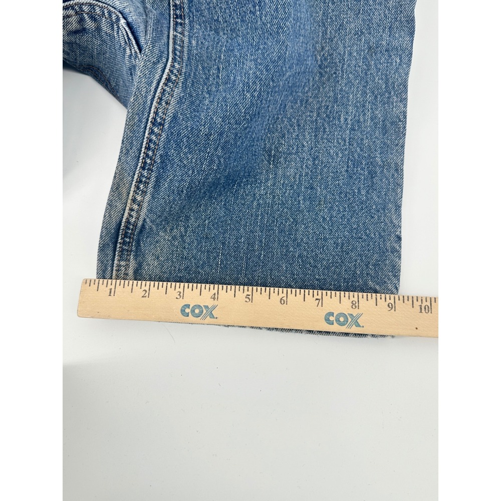 Carhartt FR Jeans Mens 36x30 Blue Solid Straight Fit‎ Vintage Workwear Denim - Picture 5 of 6